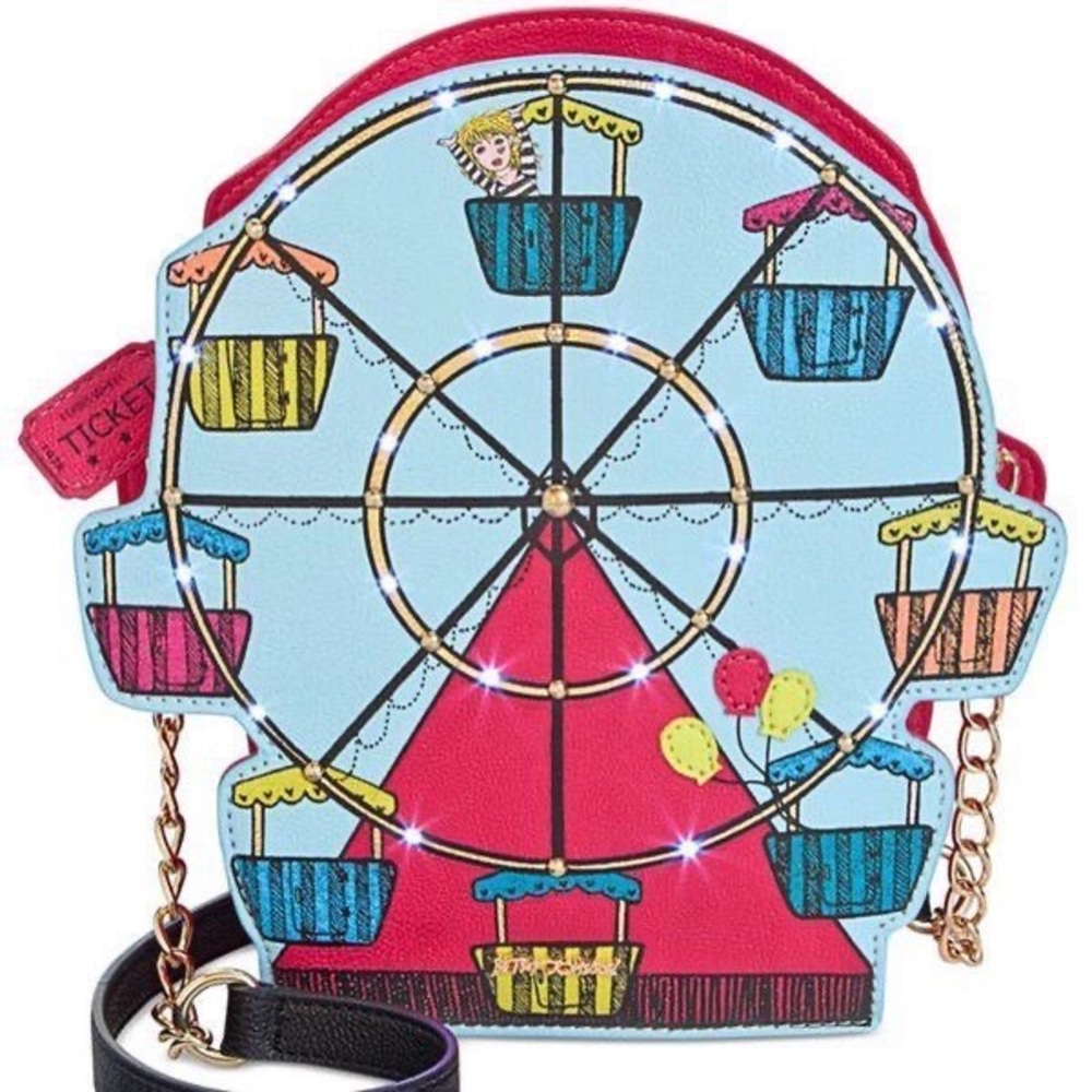 RARE NWT Betsey Johnson Ferris Wheel Crossbody Bag Not Working